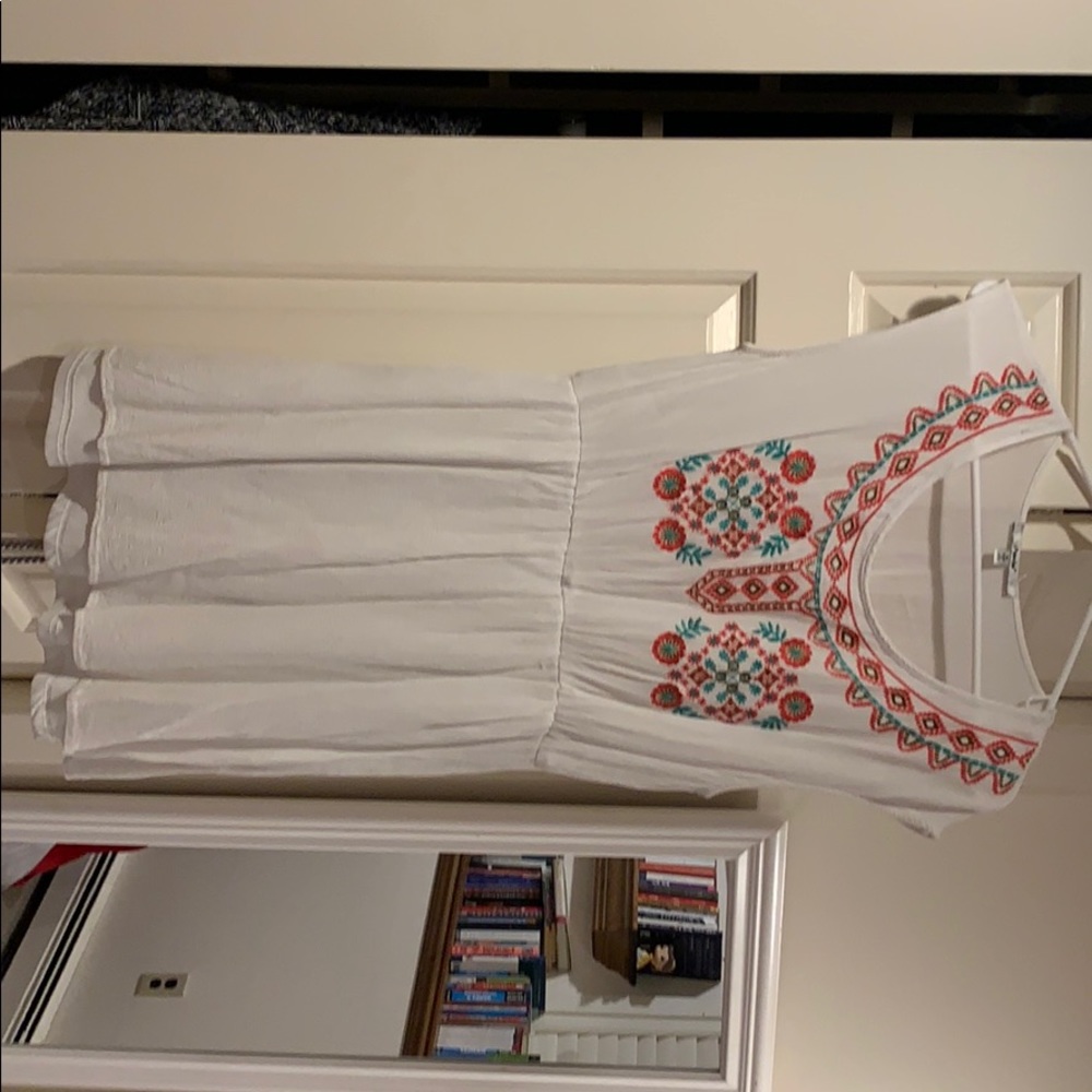 White mini dress